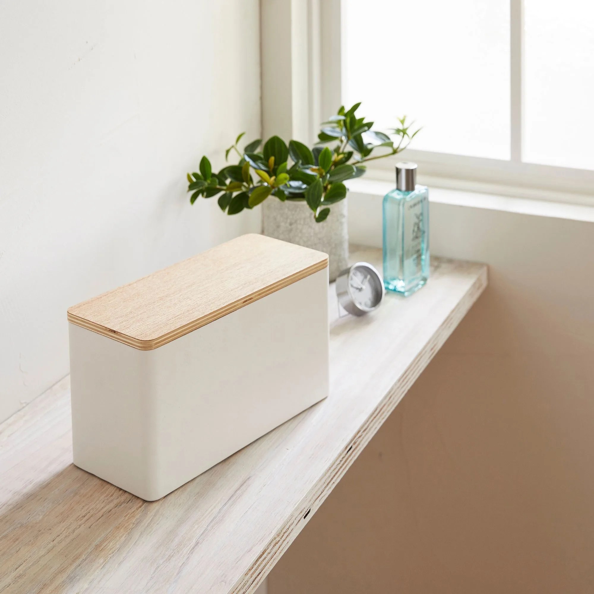Yamazaki Rin Storage Box White Kitchen Warehouse™